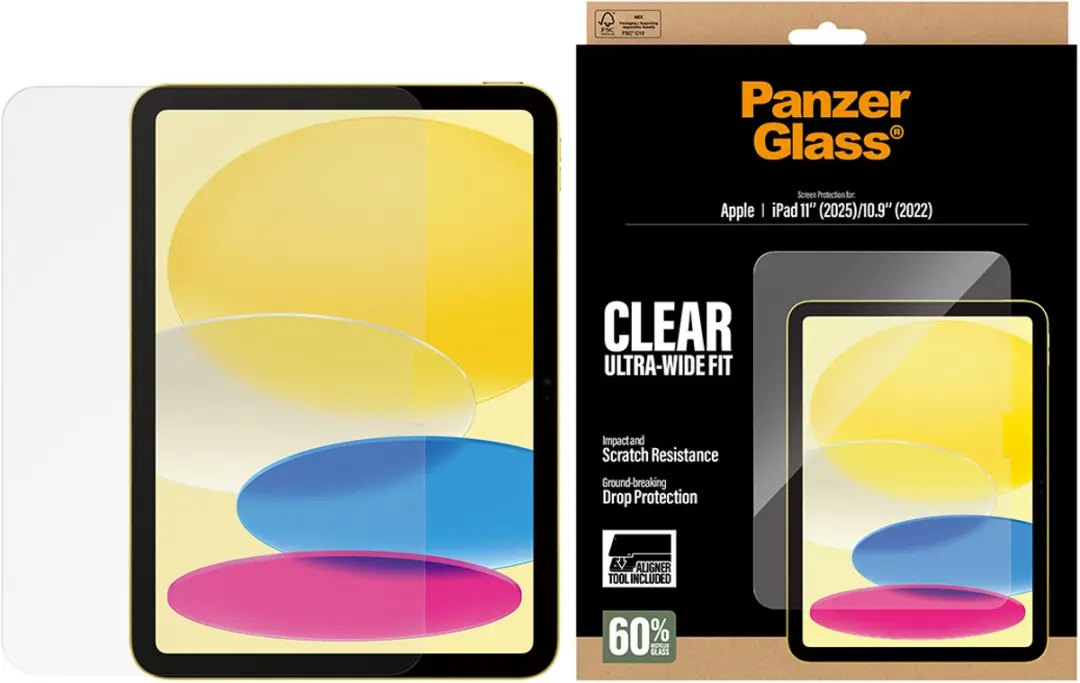 PanzerGlass PG42036 Screen Protector iPad 11" (2025) - Transparant