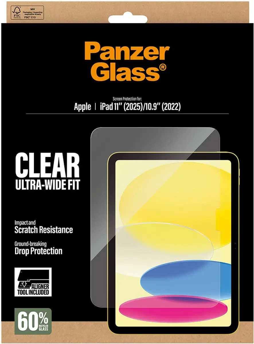 PanzerGlass PG42036 Screen Protector iPad 11" (2025) - Transparant