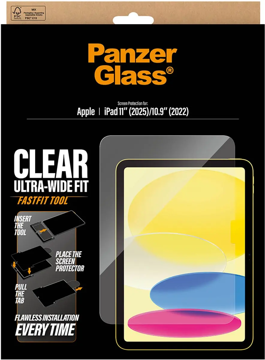 PanzerGlass PG42036 Screen Protector iPad 11" (2025) - Transparant