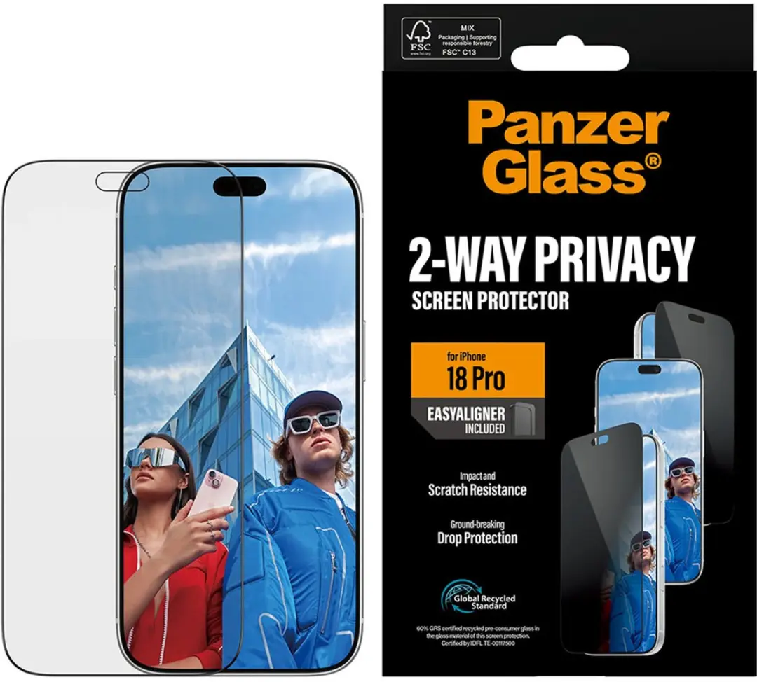 PanzerGlass iPhone 18 Pro UWF Privacy Glas - iPhone 17 Pro compatibel
