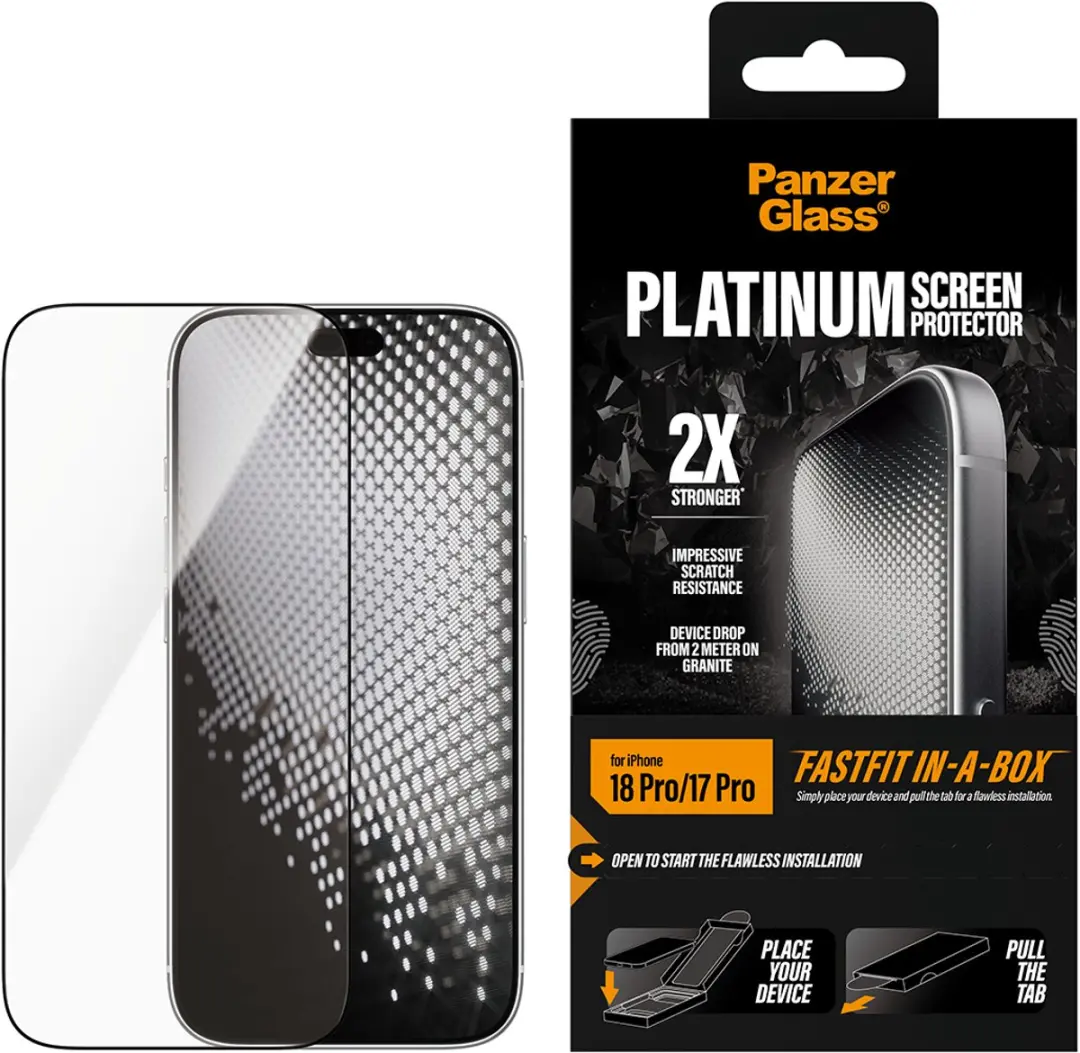 PanzerGlass Platinum iPhone 17 Pro Screenprotector PG13804