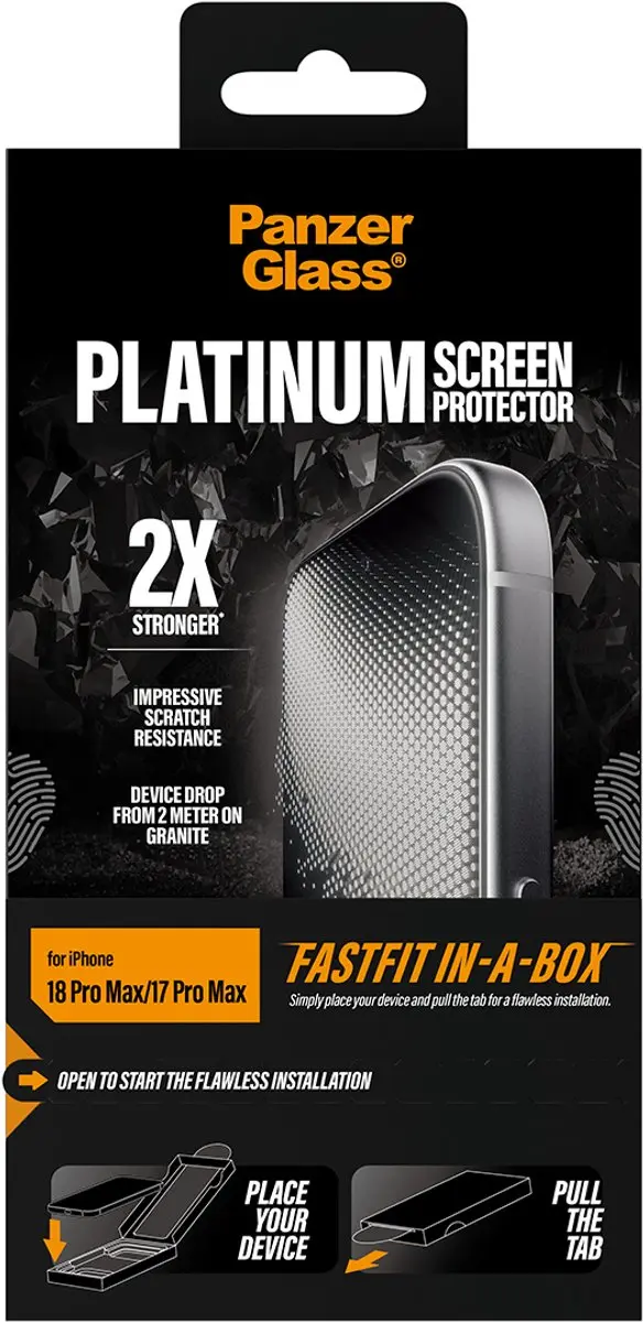 PanzerGlass Platinum PG27659 iPhone Screenprotector - FastFit