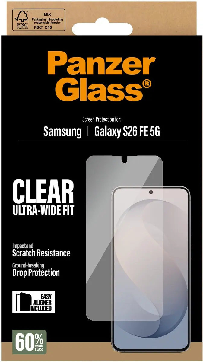 PanzerGlass Screen Protector PG51648 - Samsung Galaxy S26 FE