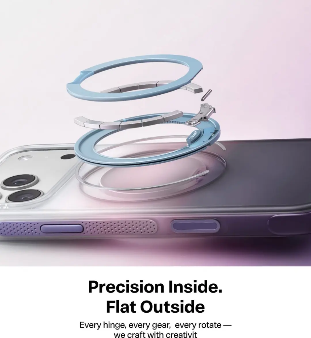 Torras O3 Air Gradient Hoesje iPhone 18 Pro - Blauw Paars