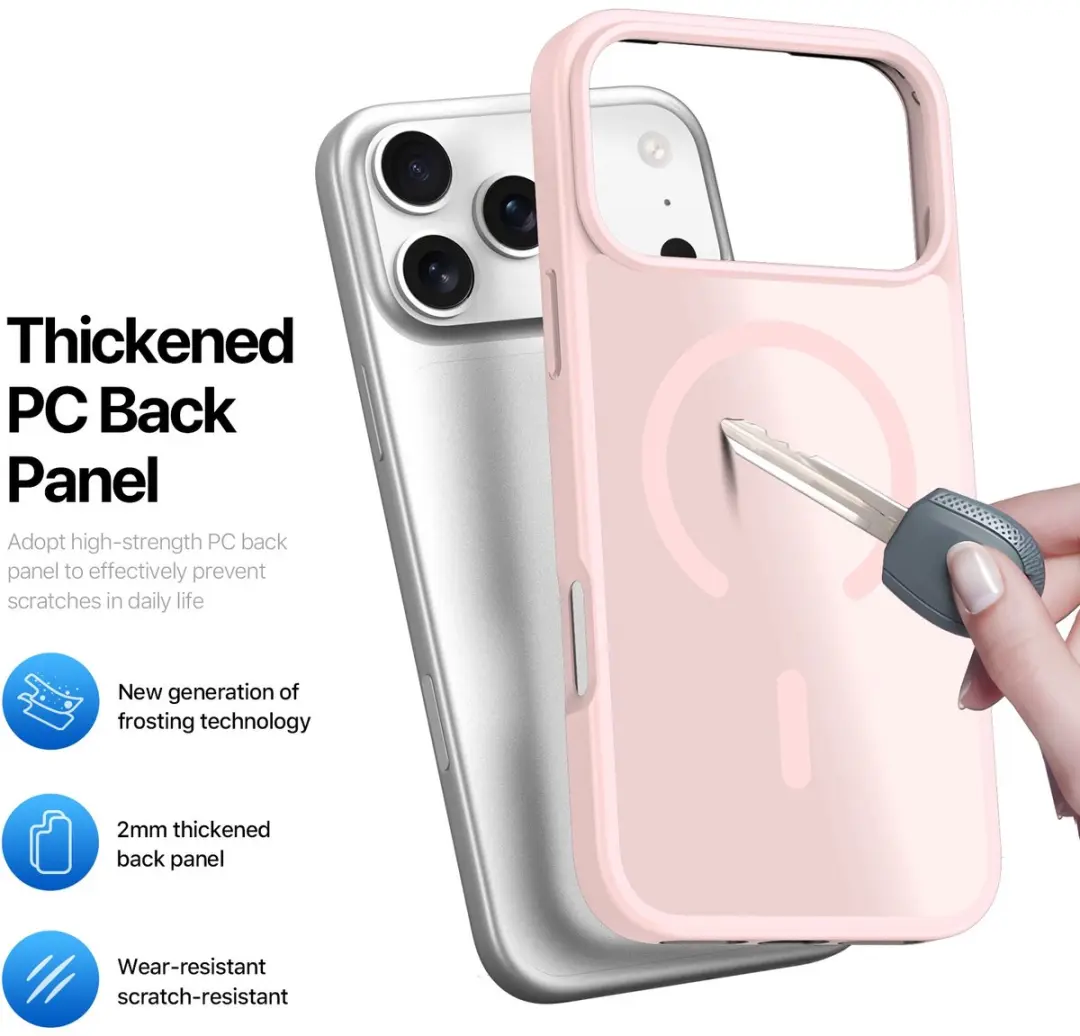 Dux Ducis Yind Series iPhone Hoesje - Roze - MagSafe