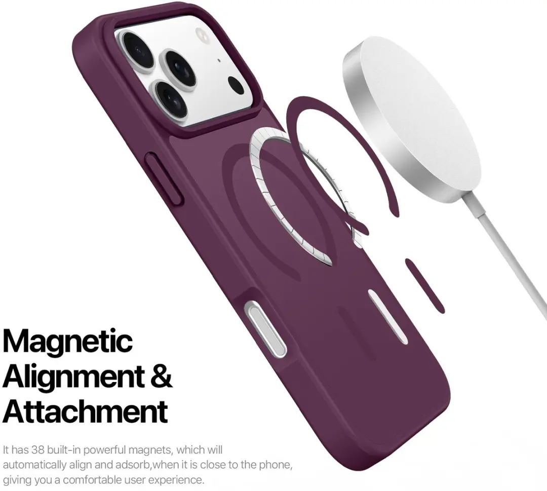 Dux Ducis Yind Series Hoesje iPhone 18/17 Pro Max - Mat Transparant - Aubergine
