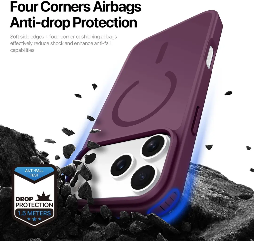 Dux Ducis Yind Series Hoesje iPhone 18/17 Pro Max - Mat Transparant - Aubergine
