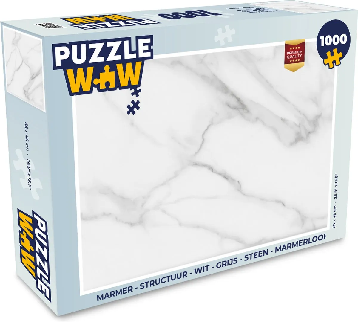 PuzzleWow Marmerlook Legpuzzel 1000 Stuks