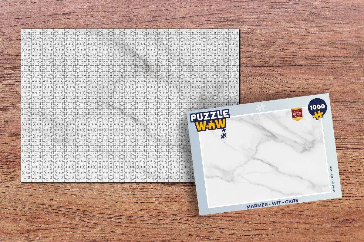 PuzzleWow Marmerlook Legpuzzel 1000 Stuks - Multicolor