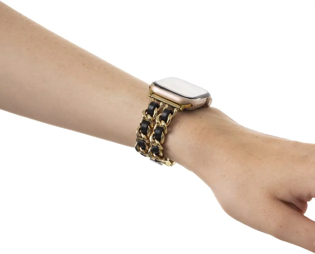 iDeal of Sweden Chain Watch Band Apple Watch 38-42mm - Noir Gold