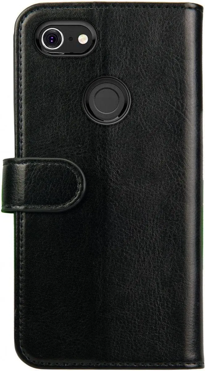 Rosso Element Book Case Wallet Google Pixel 3 XL - 3 Pasjes - Zwart