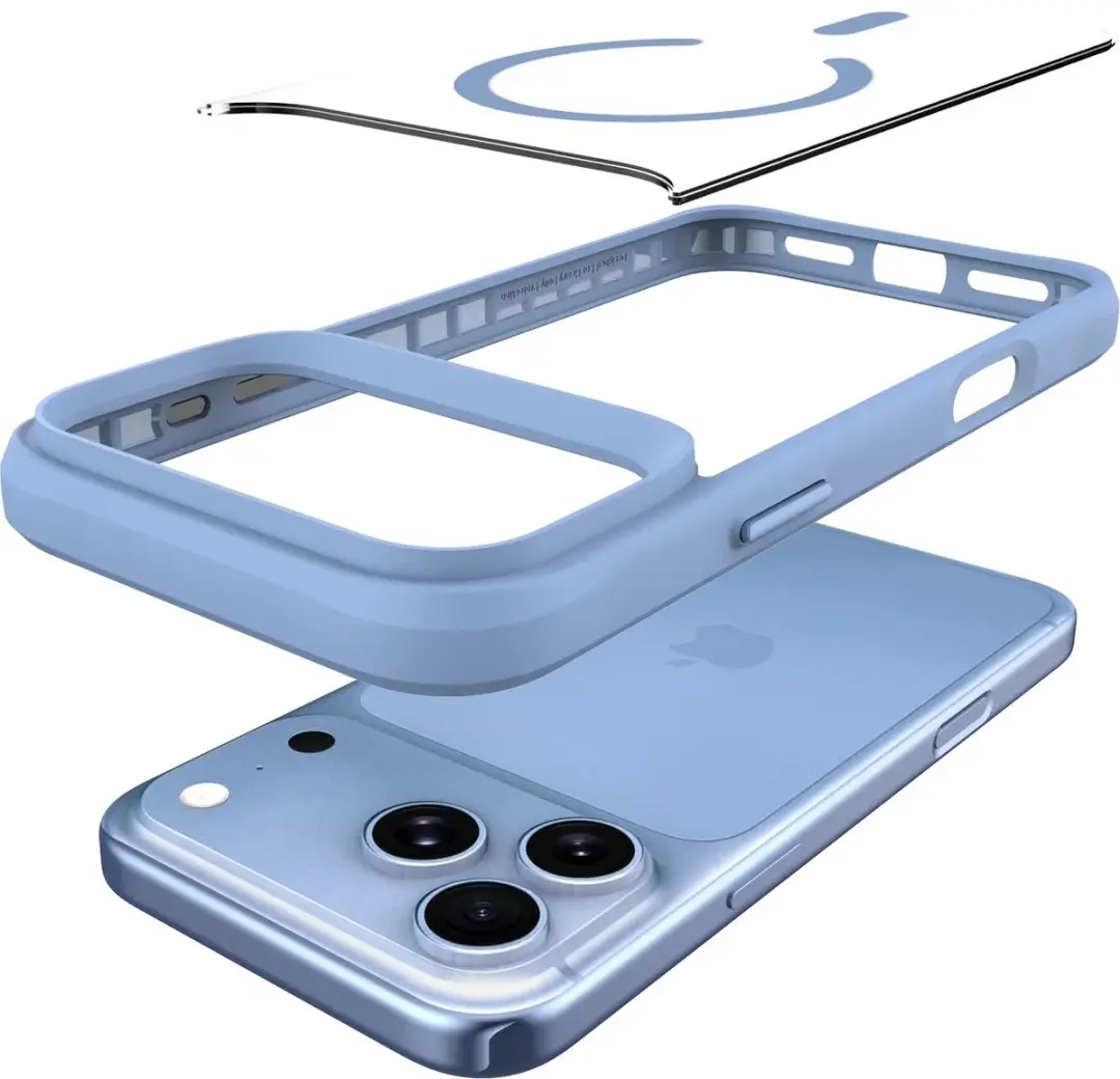 Buddi Hybrid Hoesje iPhone 18 Pro - MagSafe - Blauw