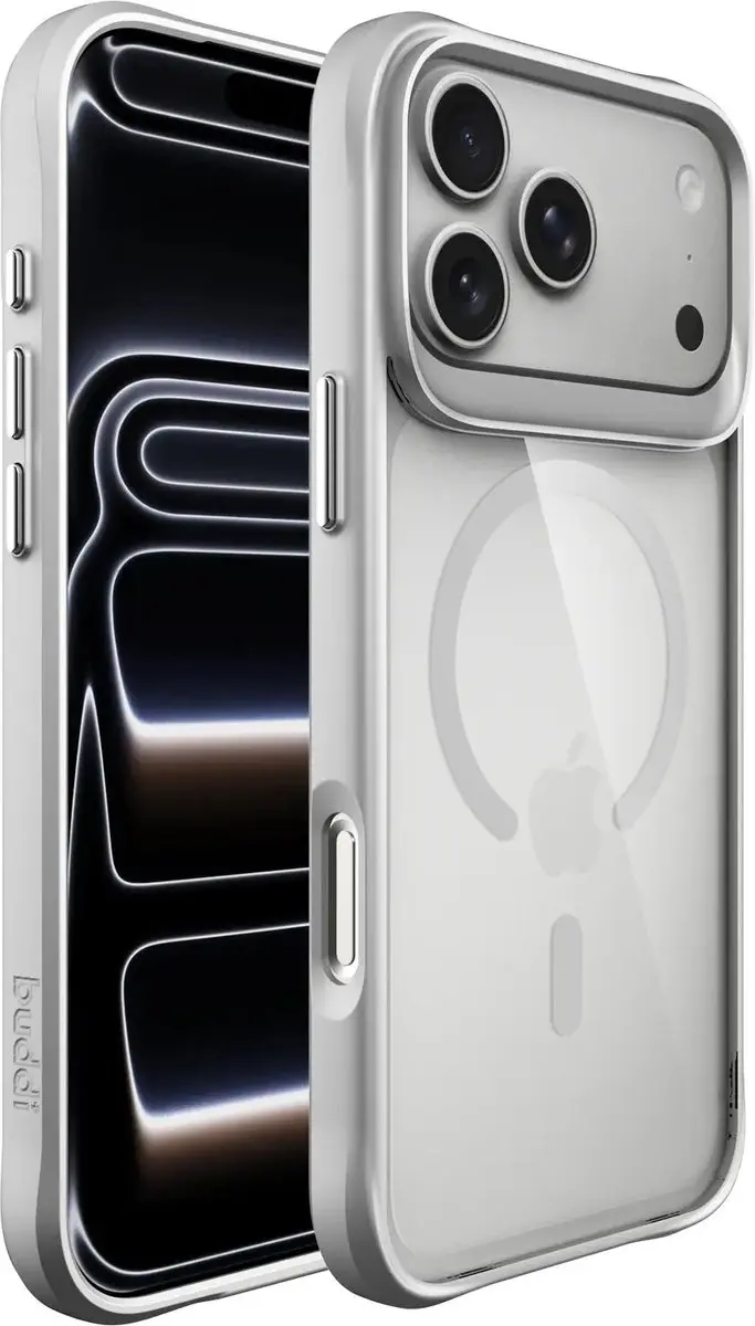 Buddi Hybrid Hoesje iPhone 18 Pro Max - MagSafe Zilver