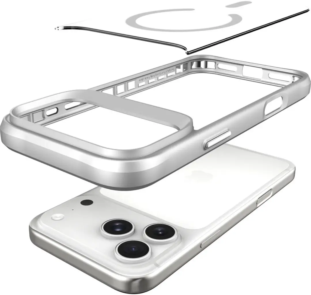 Buddi Hybrid Hoesje iPhone 18 Pro Max - MagSafe Zilver