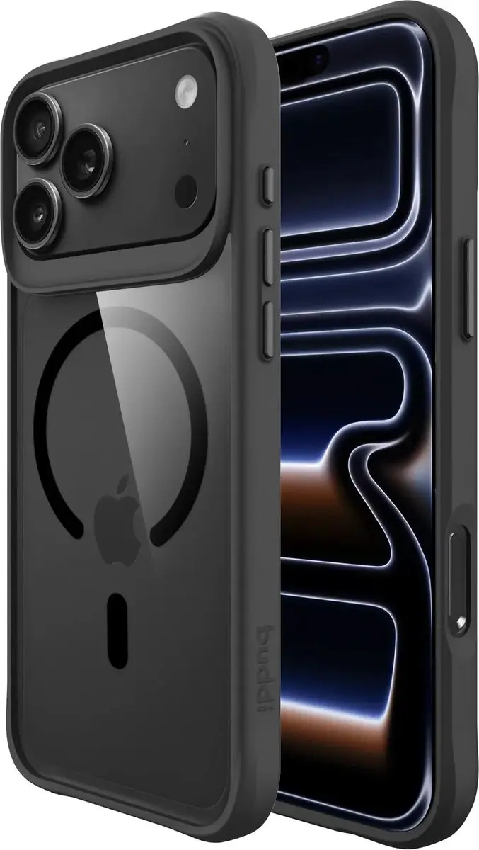 Buddi Hybrid Hoesje iPhone 18 Pro - MagSafe - Zwart