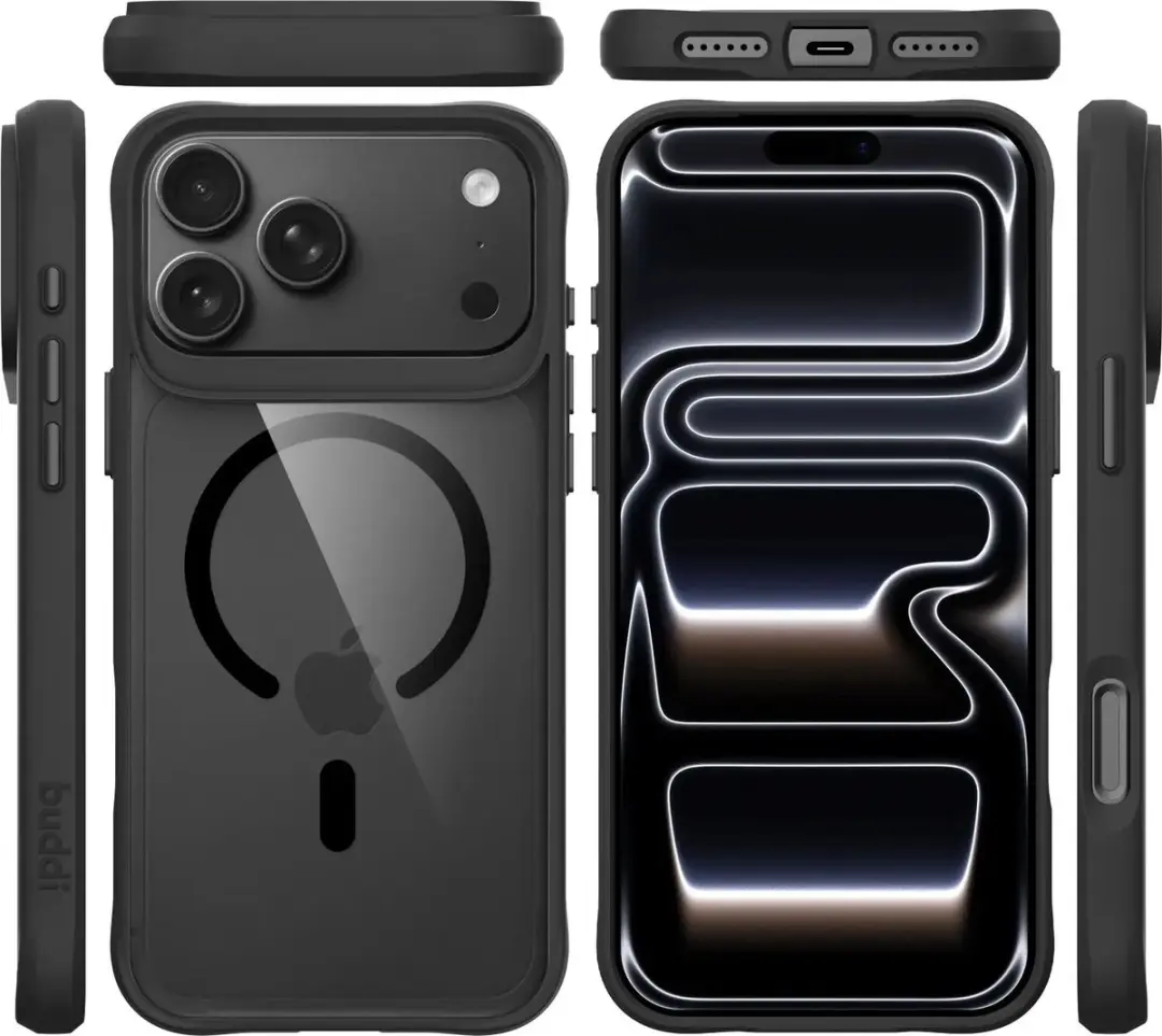 Buddi Hybrid Hoesje iPhone 18 Pro Max - MagSafe - Zwart