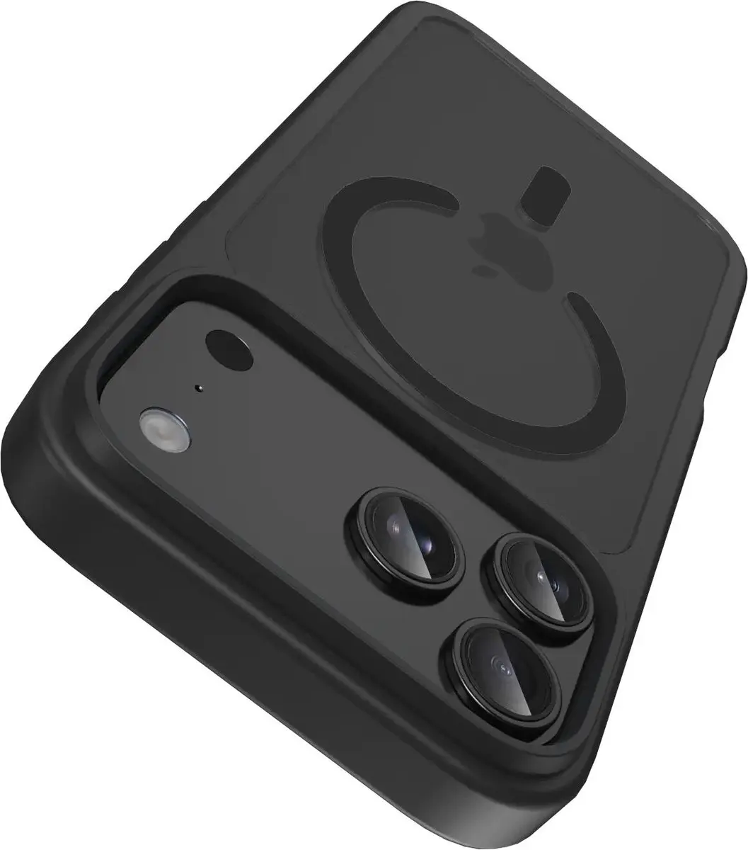 Buddi Frost Hoesje iPhone 18 Pro - Mat Zwart - MagSafe