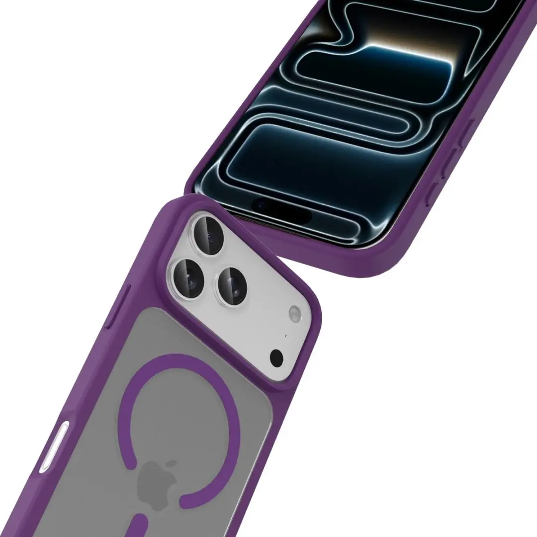 Buddi Frost Hoesje iPhone 18 Pro - Paars - MagSafe