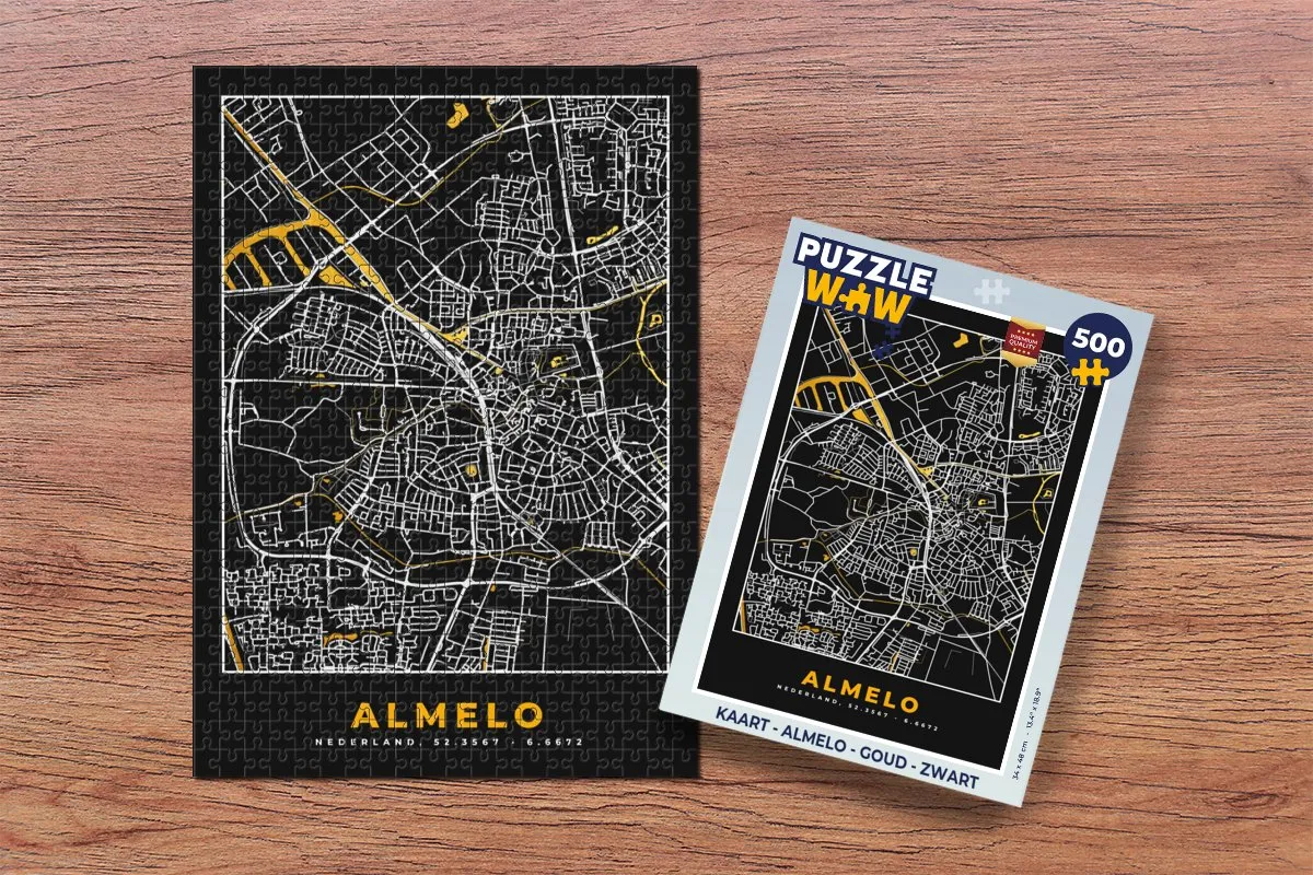 PuzzleWow Almelo Legpuzzel 500 Stuks - Multicolor