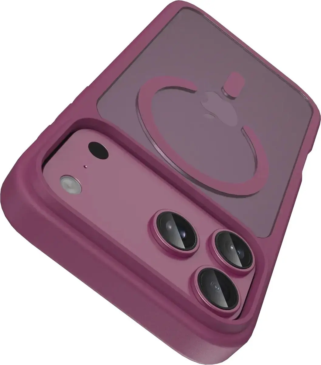 Buddi Frost Hoesje iPhone 18 Pro - Burgundy - MagSafe