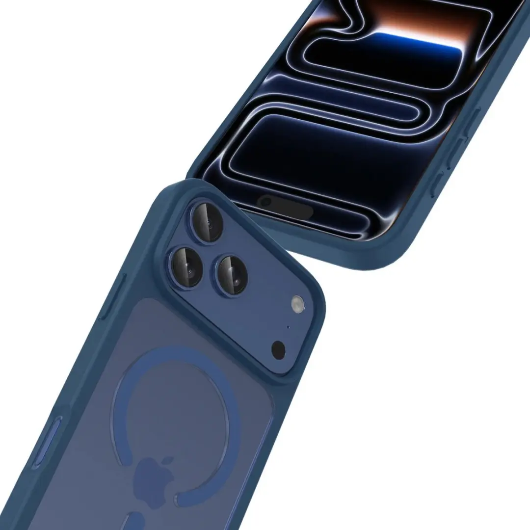 Buddi Frost Hoesje iPhone 18 Pro Max - Donkerblauw - MagSafe