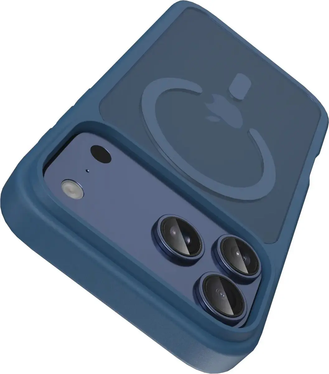Buddi Frost Hoesje iPhone 18 Pro Max - Donkerblauw - MagSafe