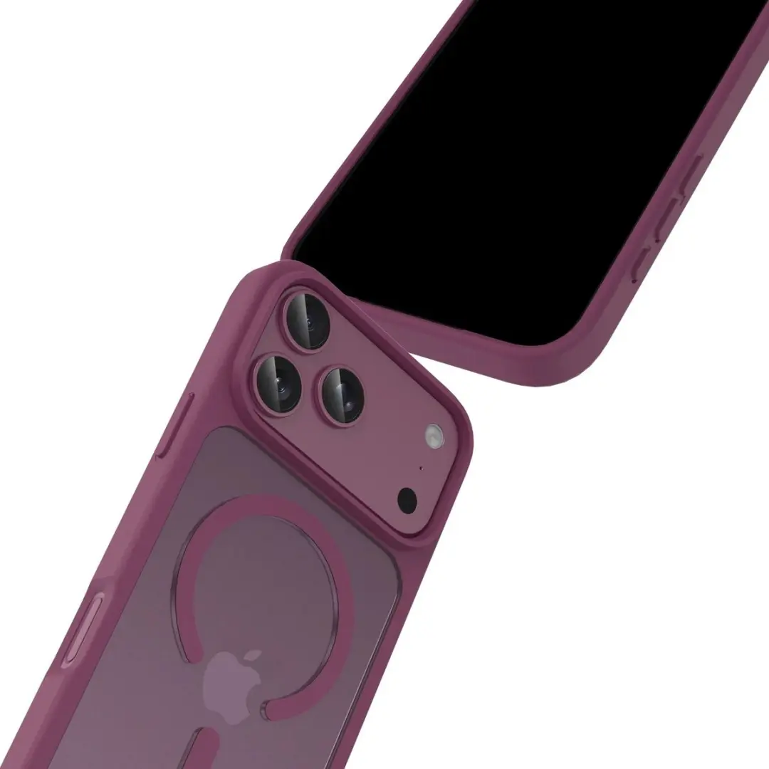 Buddi Frost Hoesje iPhone 18 Pro Max - Burgundy - MagSafe