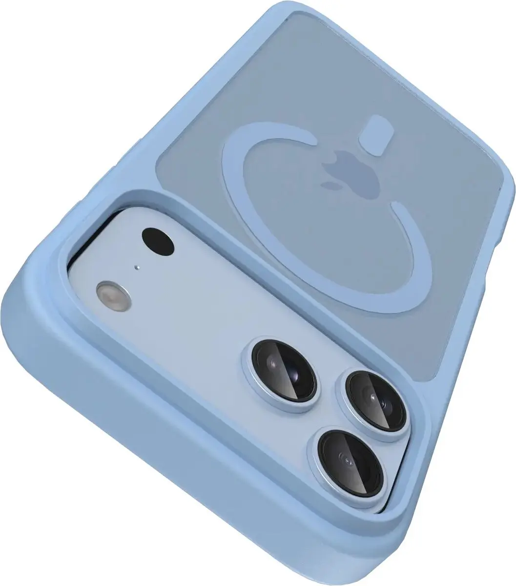 Buddi Frost Hoesje iPhone 18 Pro Max - Lichtblauw - MagSafe