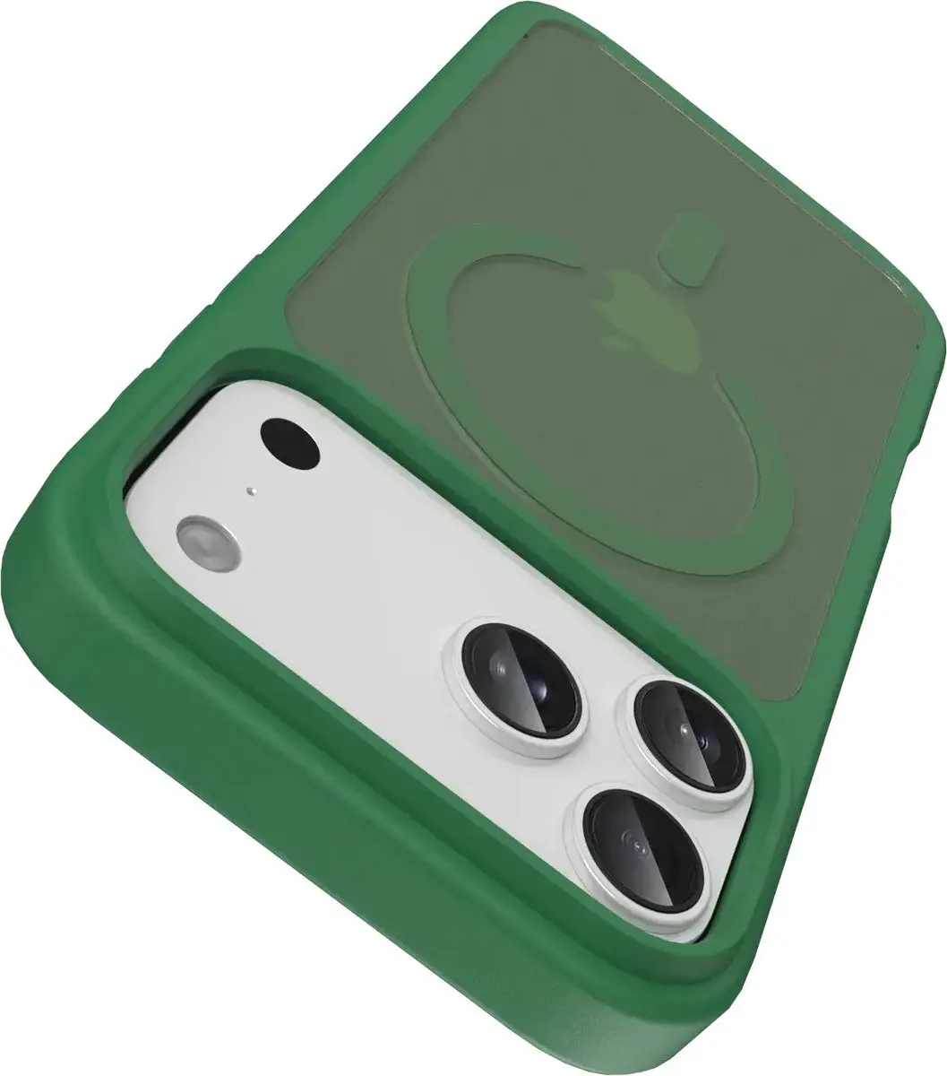 Buddi Frost Hoesje iPhone 17 Pro - Mat Groen - MagSafe