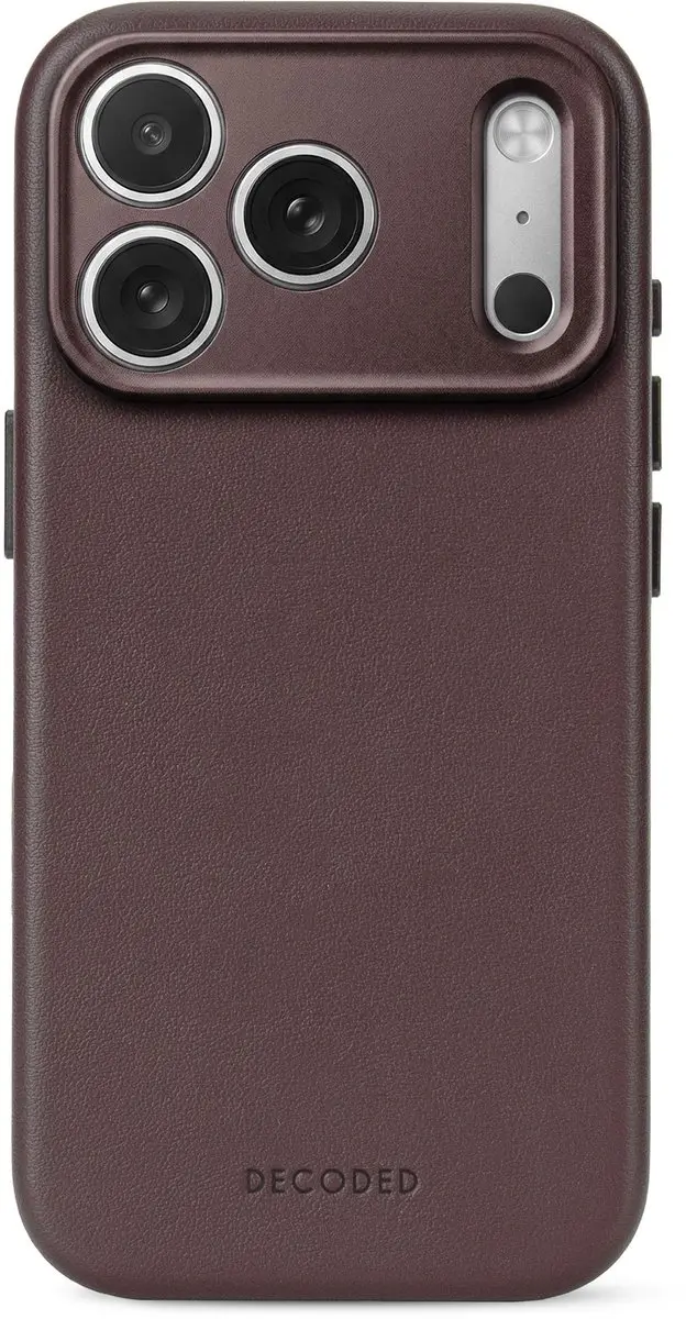 DECODED Leren Hoesje voor iPhone 18 Pro, ECCO Leer, Magsafe Compatibel, Camerari