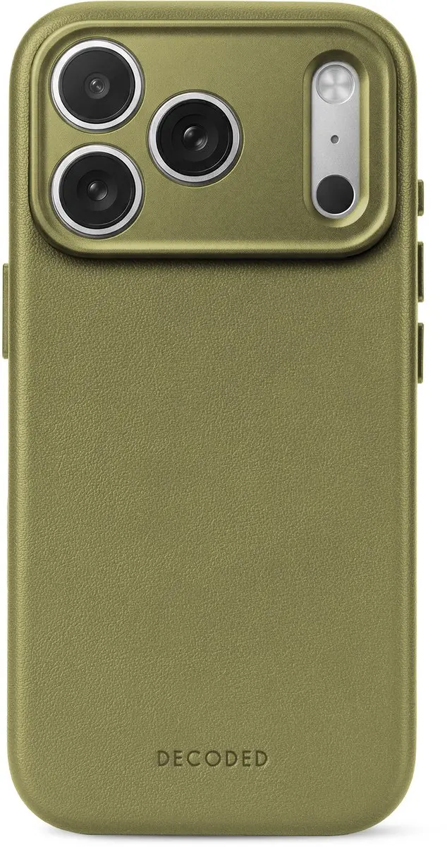 DECODED Leren Hoesje voor iPhone 18 Pro, ECCO Leer, Magsafe Compatibel, Camerari