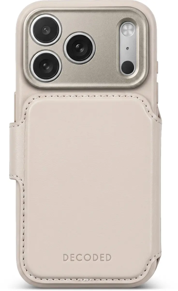 DECODED Leren Hoesje voor iPhone 18 Pro, Detachable Wallet