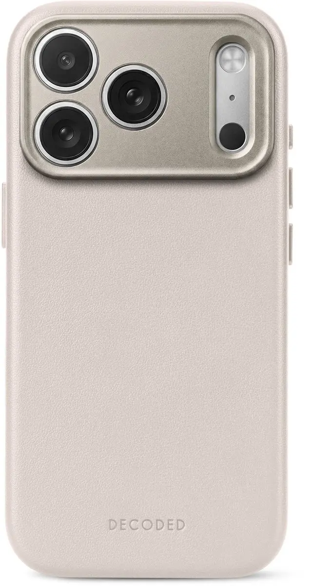 DECODED Leren Hoesje voor iPhone 18 Pro Max, ECCO Leer, Magsafe Compatibel, Came
