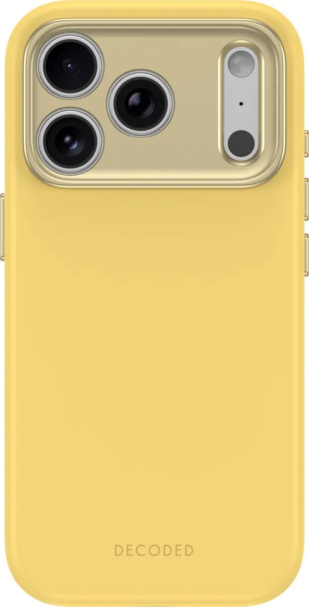 DECODED Siliconen Hoesje voor iPhone 18 Pro, Premium Soft-Touch, Antibacteriële