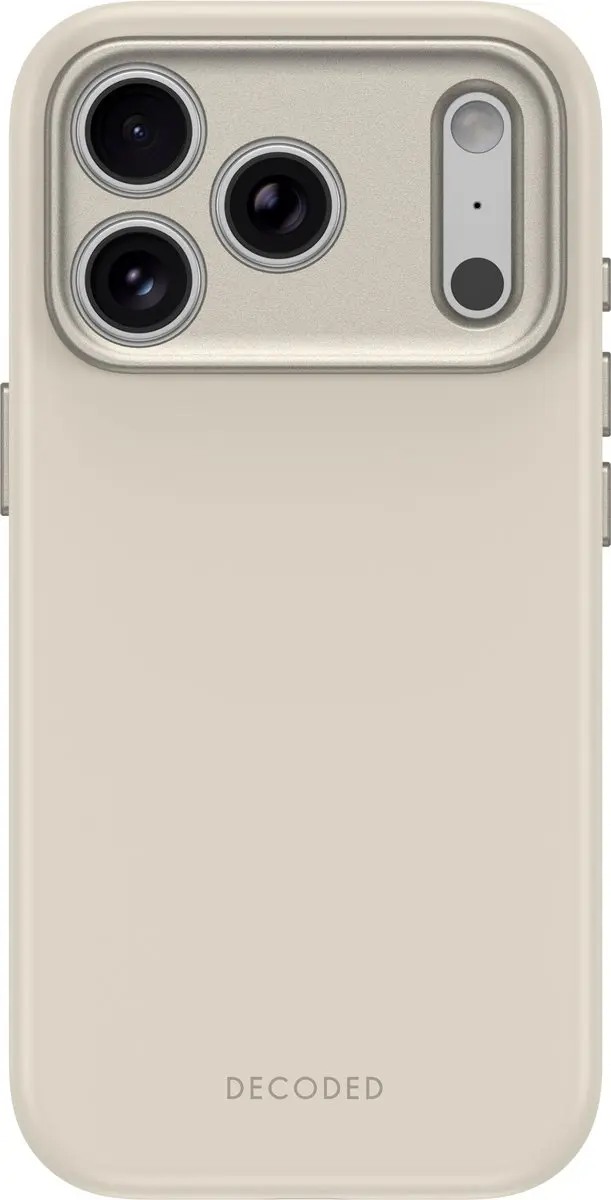 DECODED Siliconen Hoesje voor iPhone 18 Pro Max, Premium Soft-Touch, Antibacteri