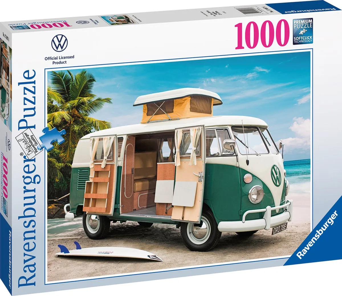 Ravensburger Volkswagen T1 Camper Van Legpuzzel 1000 Stuks - Multicolor