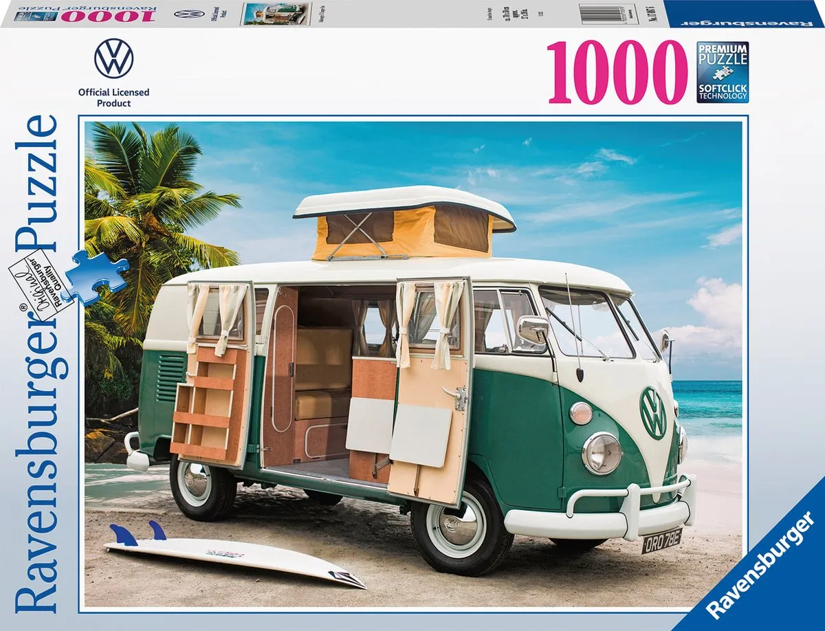 Ravensburger Volkswagen T1 Camper Van Legpuzzel 1000 Stuks - Multicolor