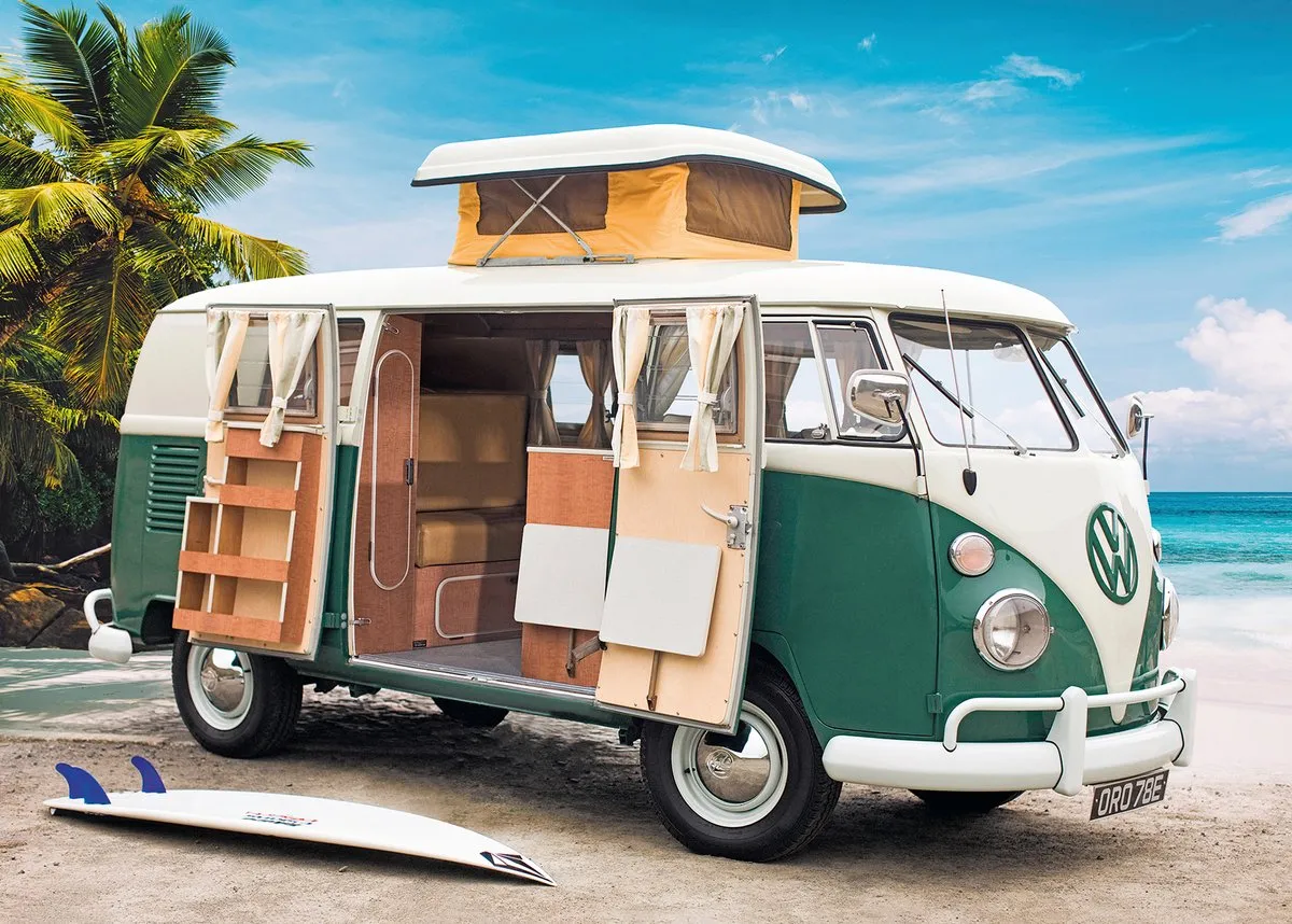 Ravensburger Volkswagen T1 Camper Van Legpuzzel 1000 Stuks - Multicolor