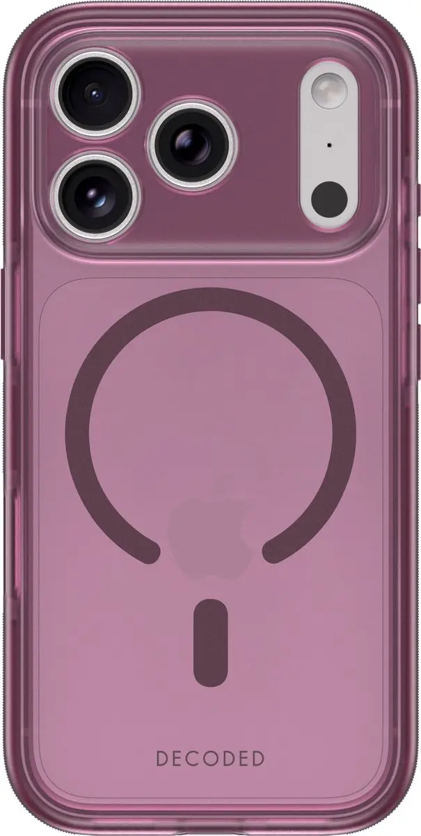 DECODED Transparant Clear Hoesje voor iPhone 18 Pro, 100% Gerecycled Materiaal,