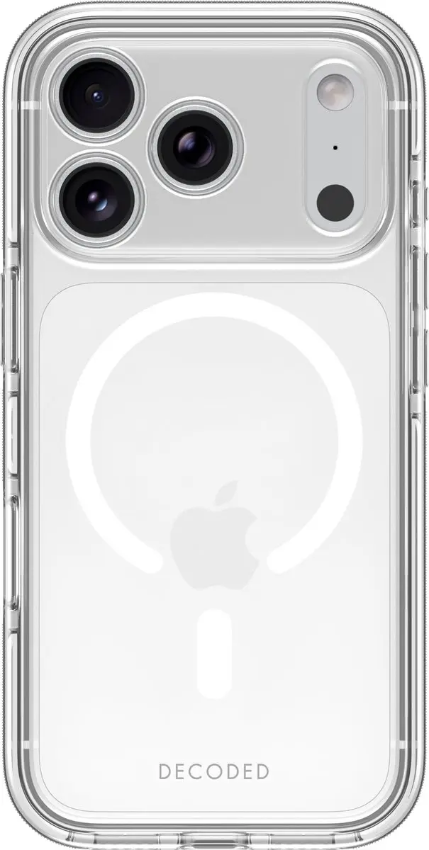 DECODED Transparant Clear Hoesje voor iPhone 18 Pro Max, 100% Gerecycled Materia