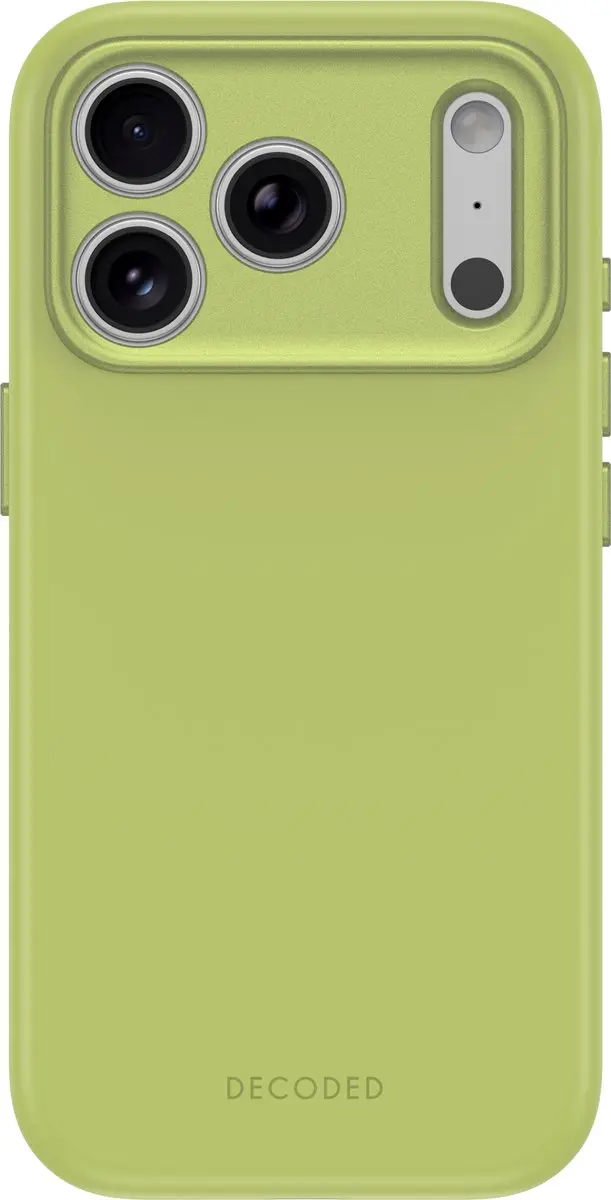 DECODED Siliconen Hoesje voor iPhone 18 Pro, Premium Soft-Touch, Antibacteriële