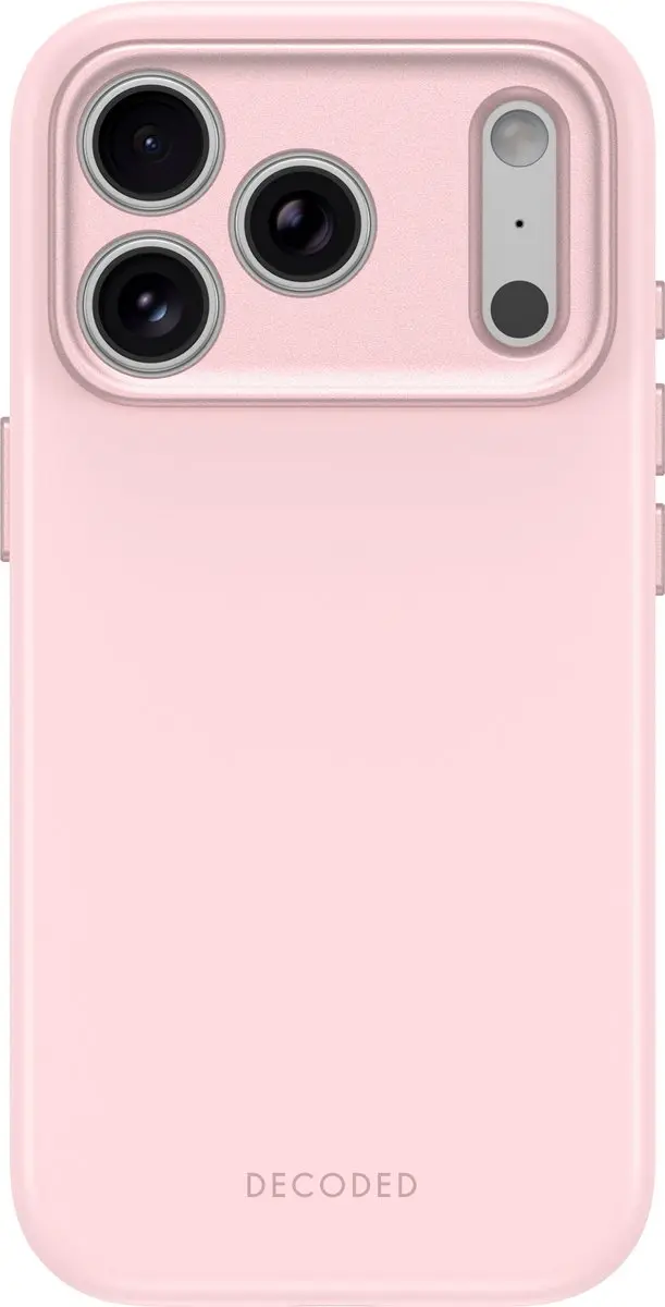 DECODED Siliconen Hoesje voor iPhone 18 Pro, Premium Soft-Touch, Antibacteriële