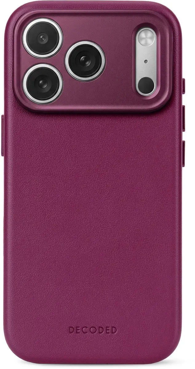 DECODED Leren Hoesje voor iPhone 18 Pro Max, ECCO Leer, Magsafe Compatibel, Came