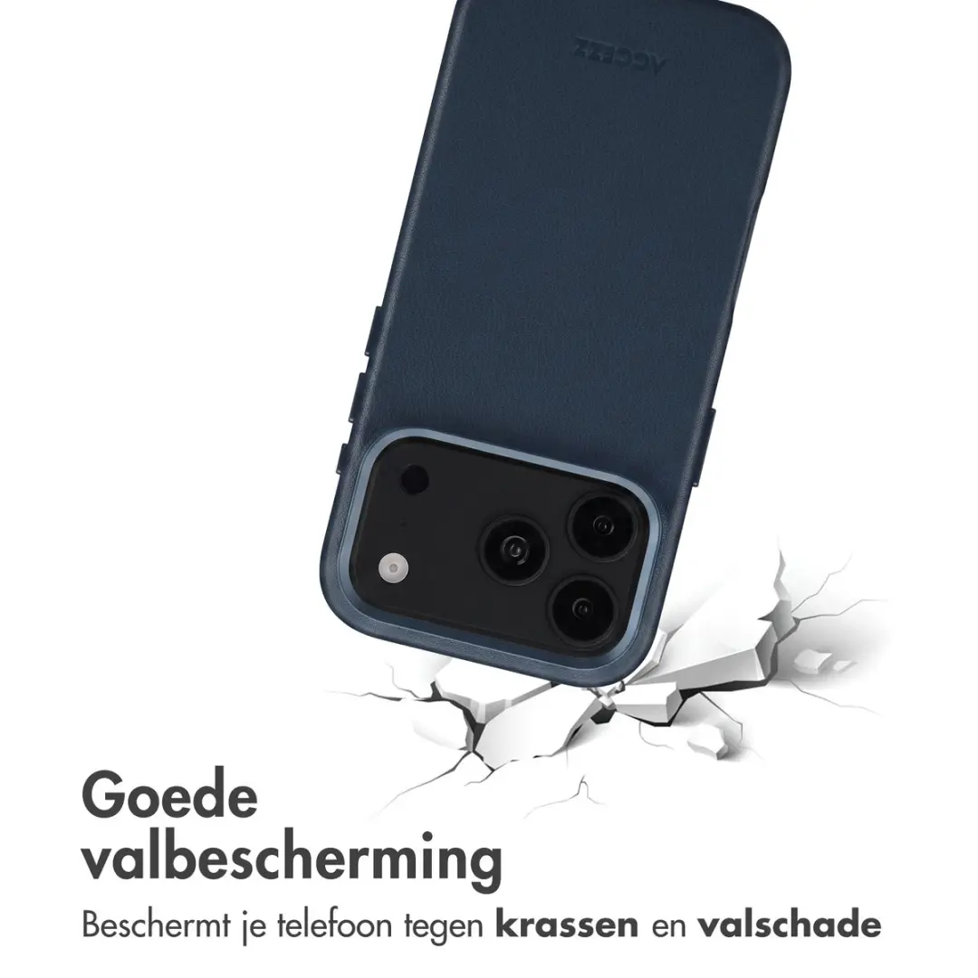 Accezz iPhone 17 Pro Hoesje - MagSafe - Nightfall Blue