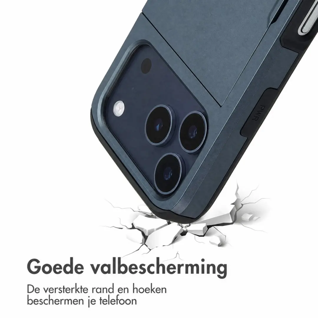 Imoshion Hoesje iPhone 17 Pro - Donkerblauw - 2 Pasjes
