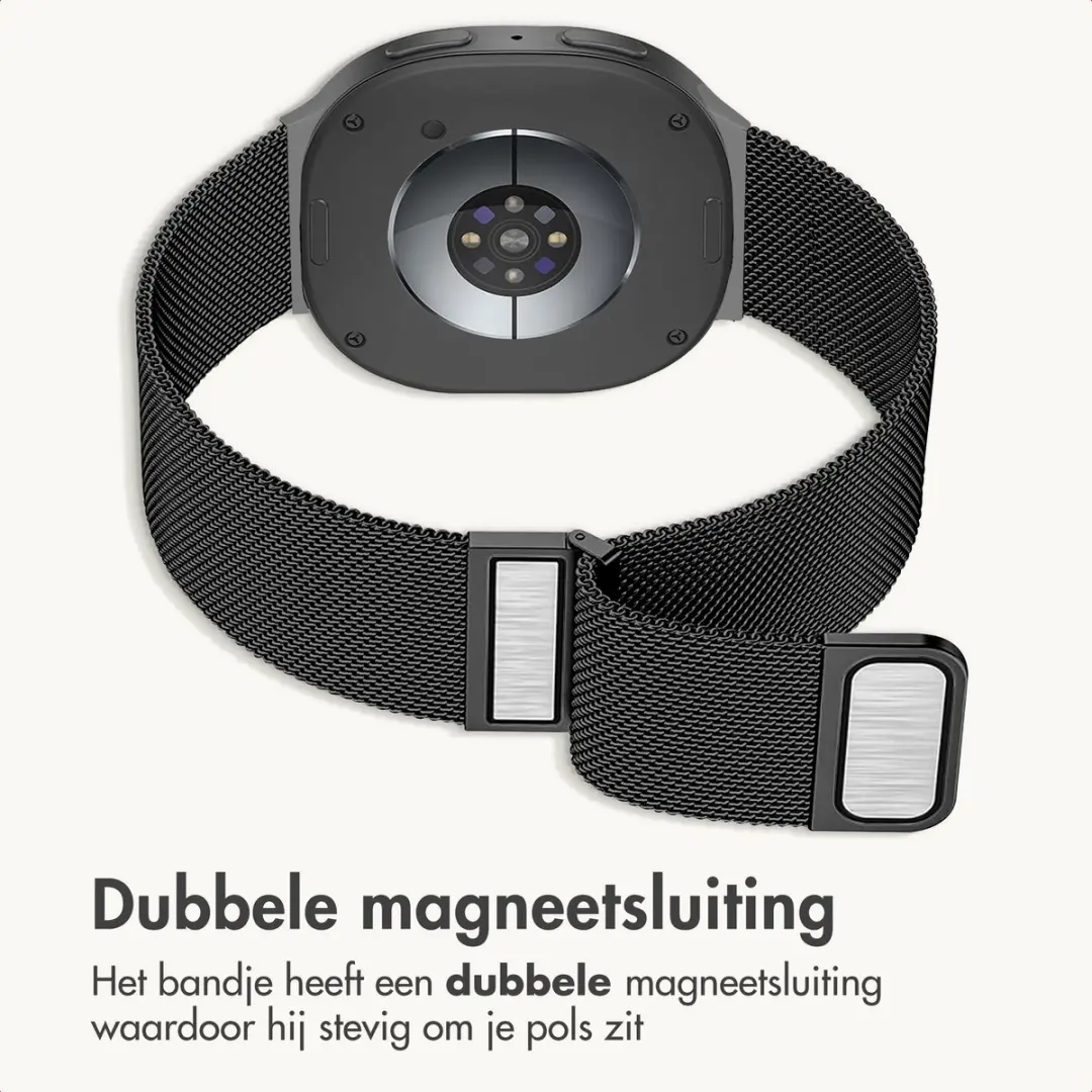 imoshiion Milanees Magnetisch Bandje SH00100169 - Zwart