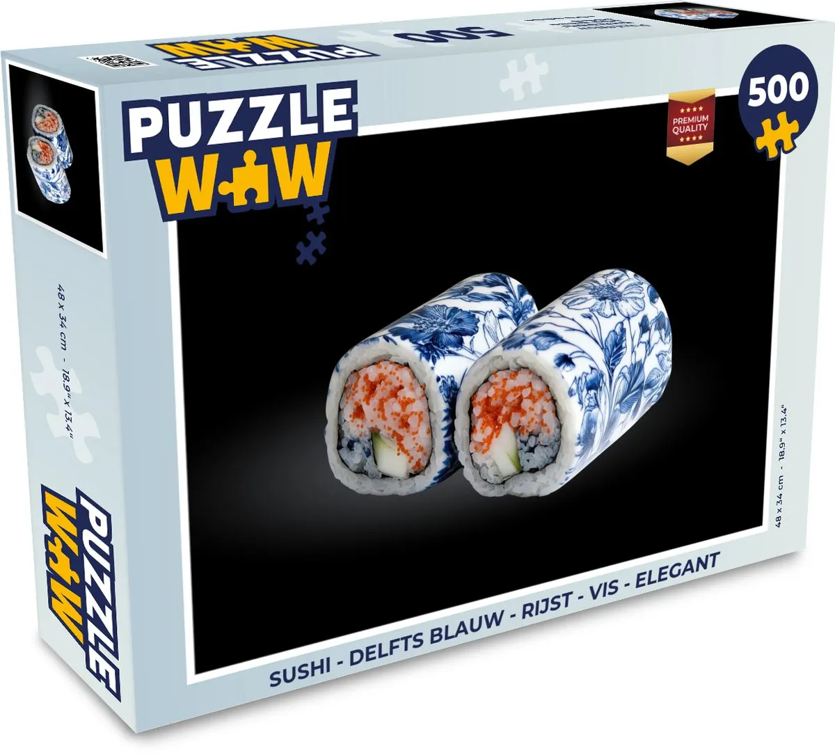 PuzzleWow Sushi Legpuzzel 500 Stuks
