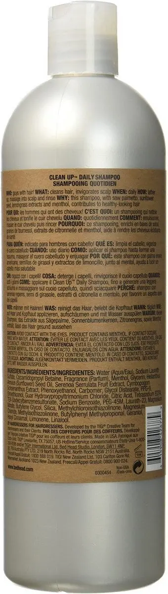 TIGI Bed Head Men Clean Up Shampoo 750ml