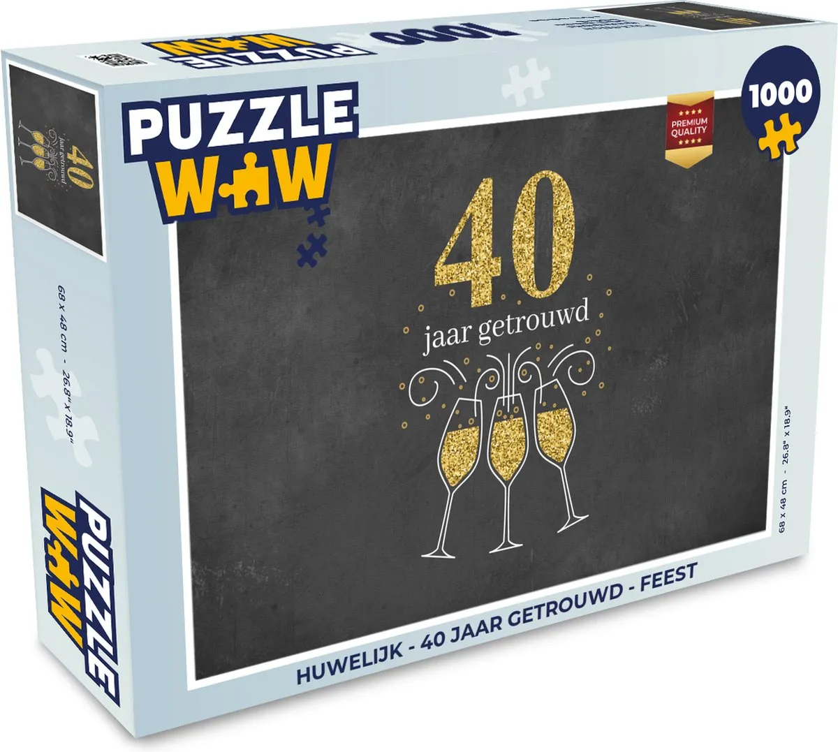 PuzzleWow Huwelijk Legpuzzel 1000 Stuks