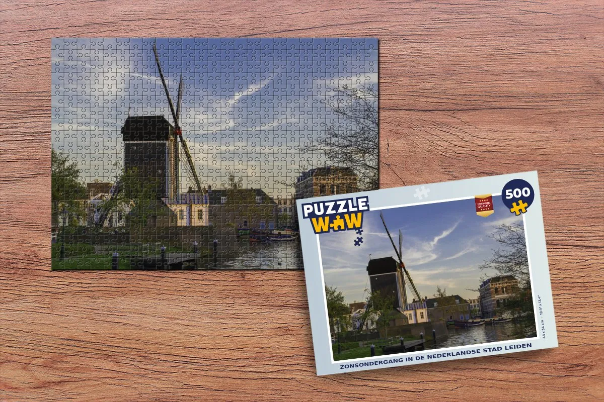 PuzzleWow Zon Molen Legpuzzel 500 Stuks - Multicolor